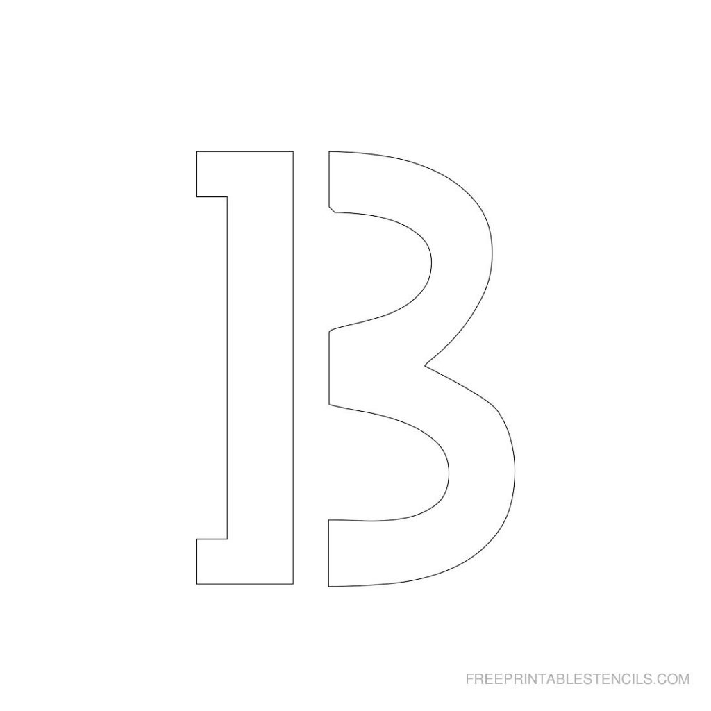 Free Printable 3 Inch Letter Stencils A Z