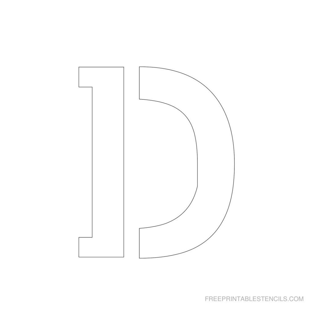 Free Printable 3 Inch Letter Stencils A Z