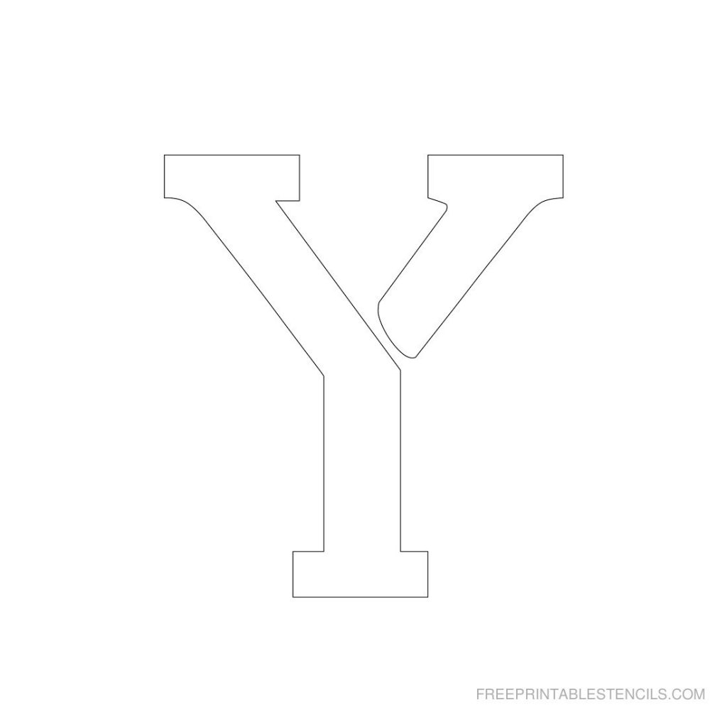 Free Printable 3 Inch Letter Stencils A Z