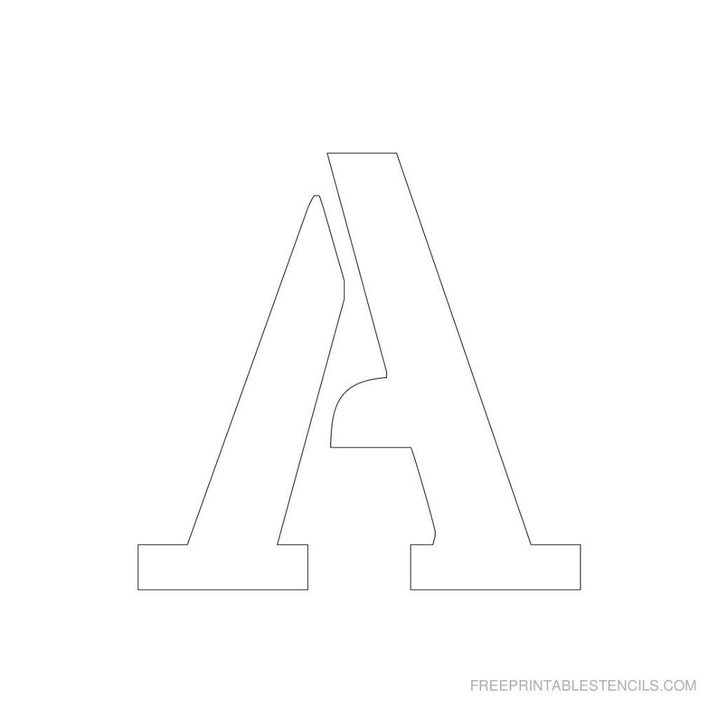 Free Printable 3 Inch Letter Stencils A Z