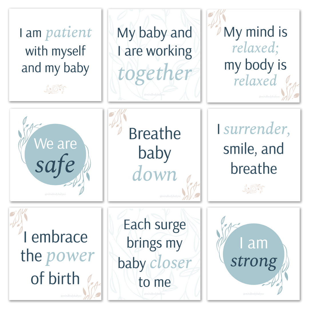 Free Printable Affirmations Mind Body Baby Support Education
