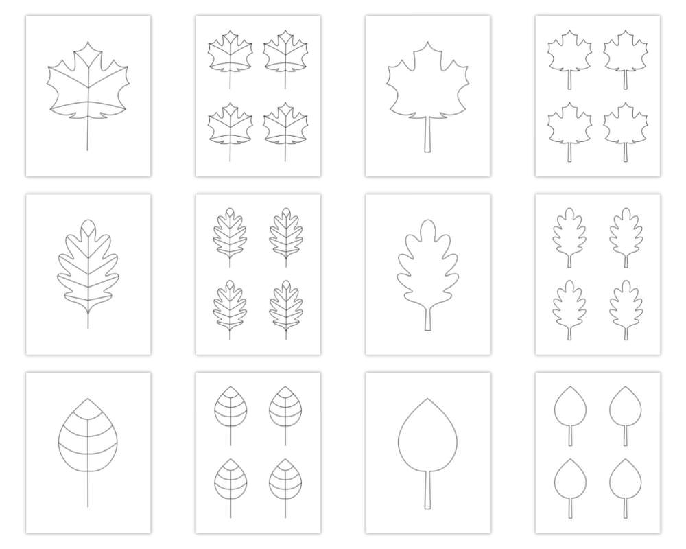 Free Printable Templates Fall Leaves
