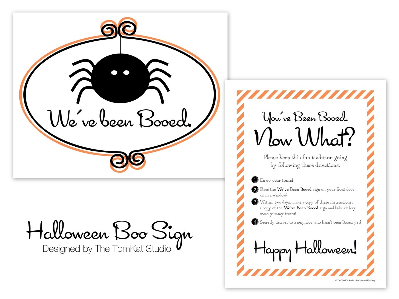 Free Printable BOO Sign Designs The TomKat Studio Blog