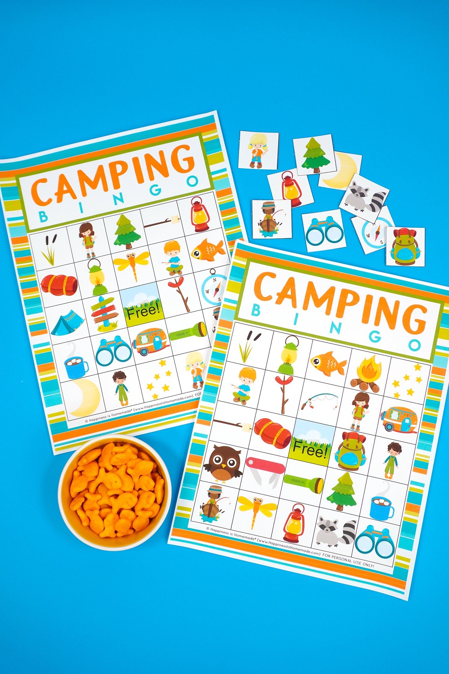 Free Printable Camping Bingo Game Happiness Is Homemade