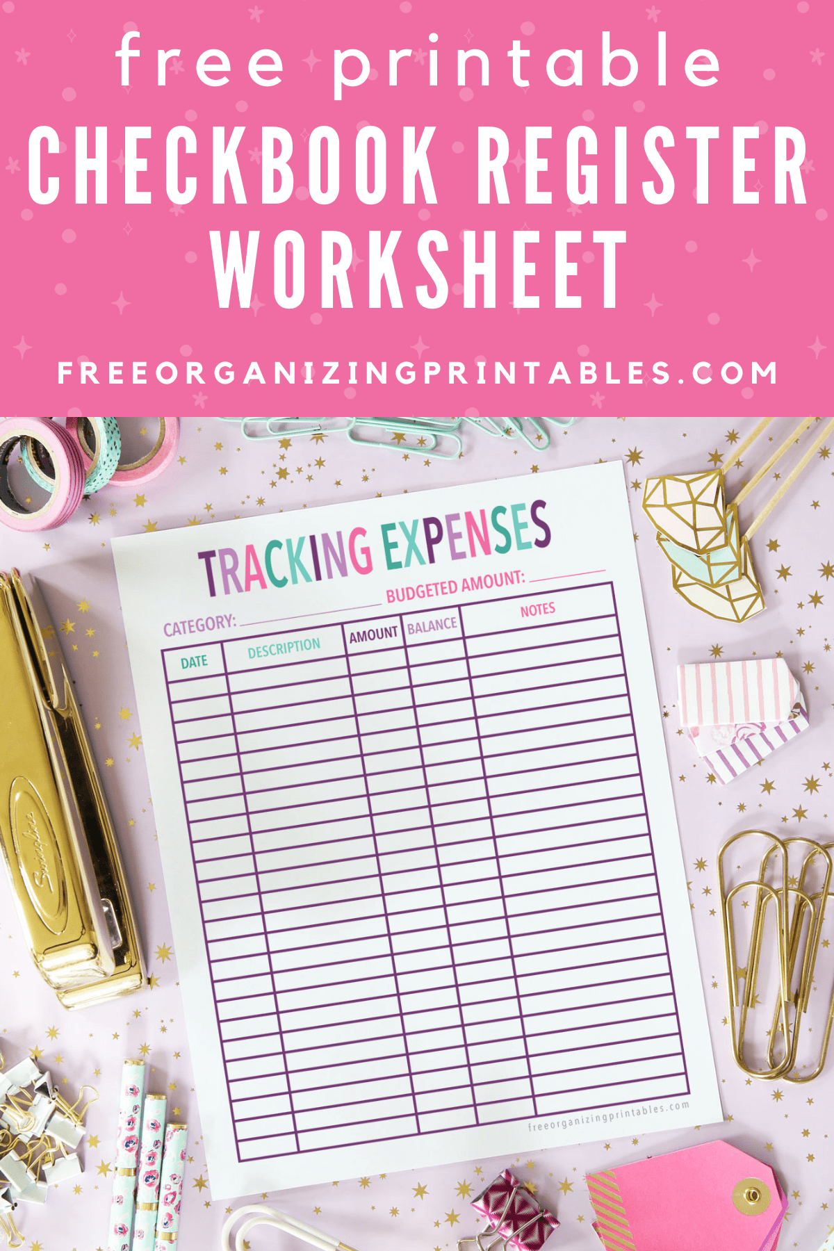 Free Printable Bank Registers
