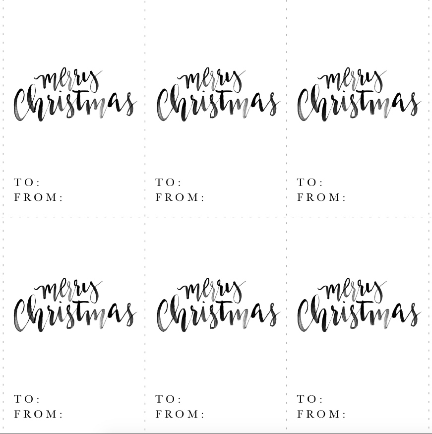 Free Printable Christmas Poster Gift Tags Jeanne Oliver