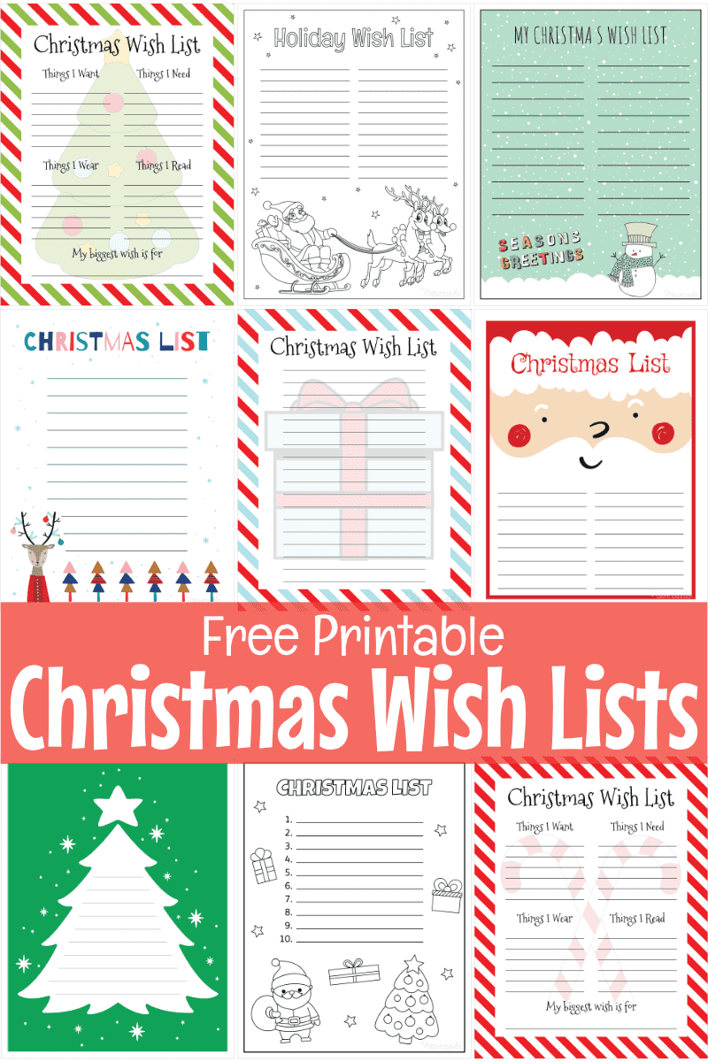 Free Printable Santa Wish List