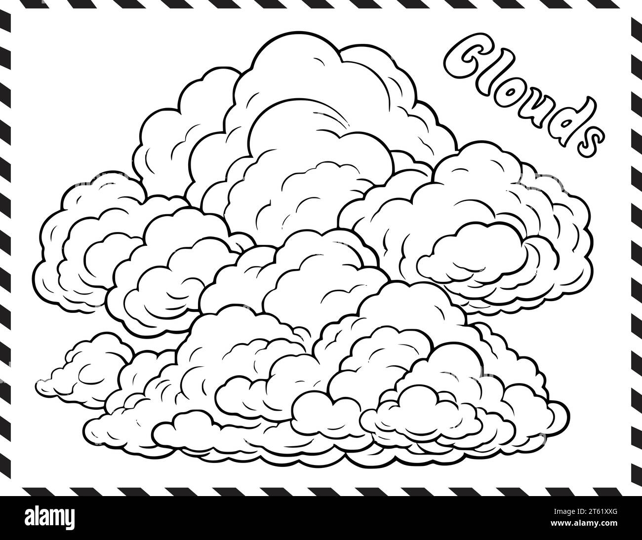 Free Printable Clouds Coloring Pages Hi res Stock Photography And Images Alamy