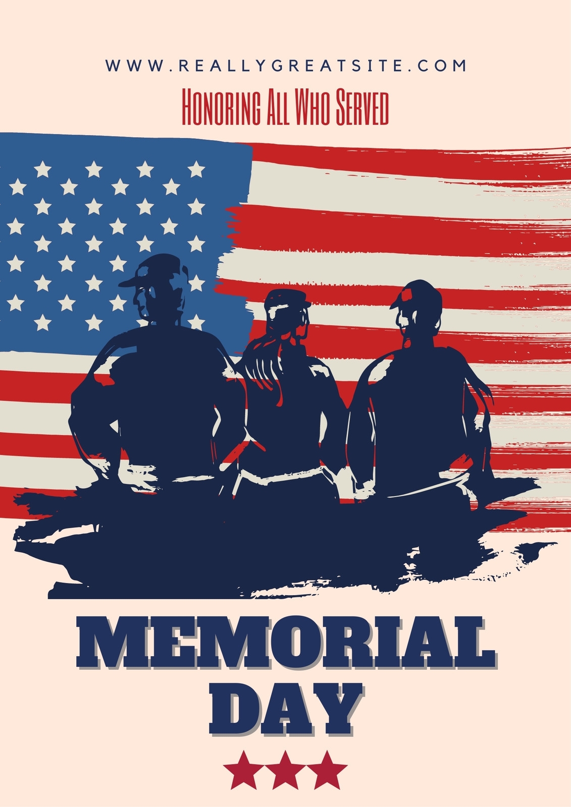 Free Printable Custom Memorial Day Poster Templates Canva