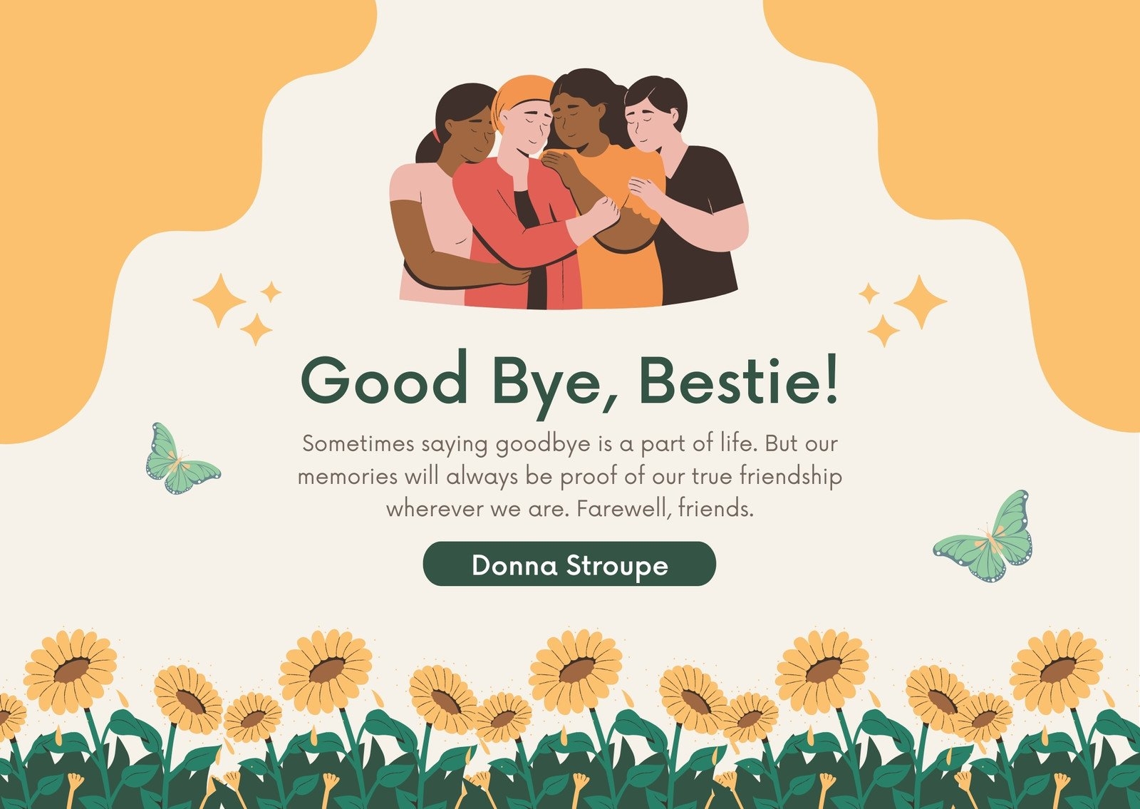 Free Printable Customizable Friendship Card Templates Canva