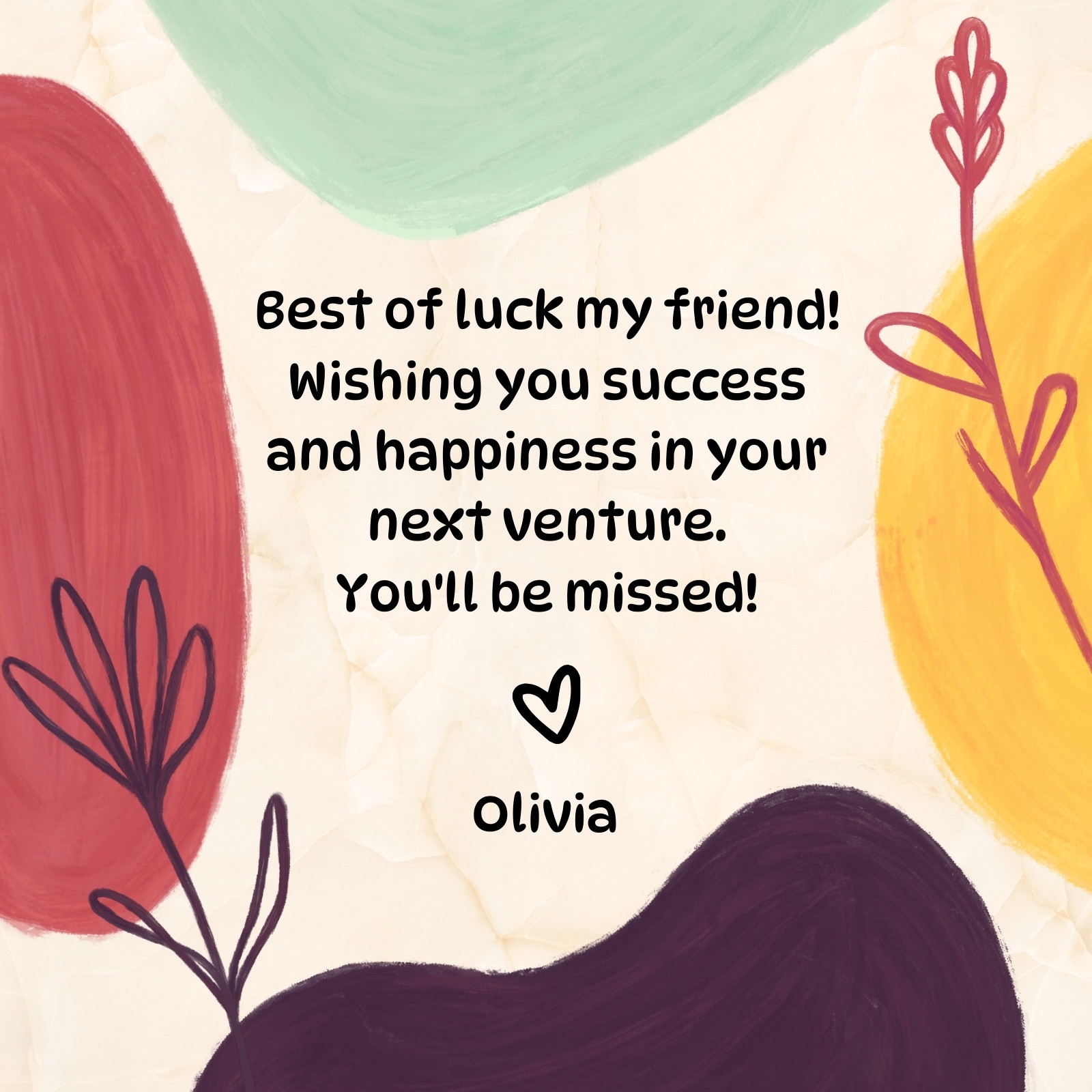 Free Printable Customizable Friendship Card Templates Canva