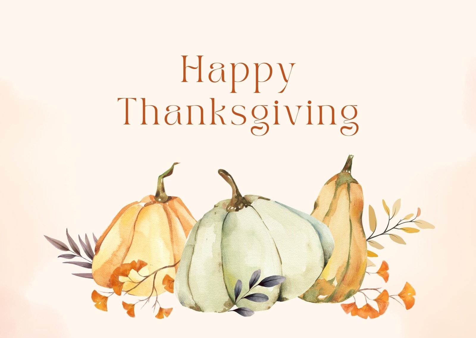 Free Printable Customizable Thanksgiving Card Templates Canva