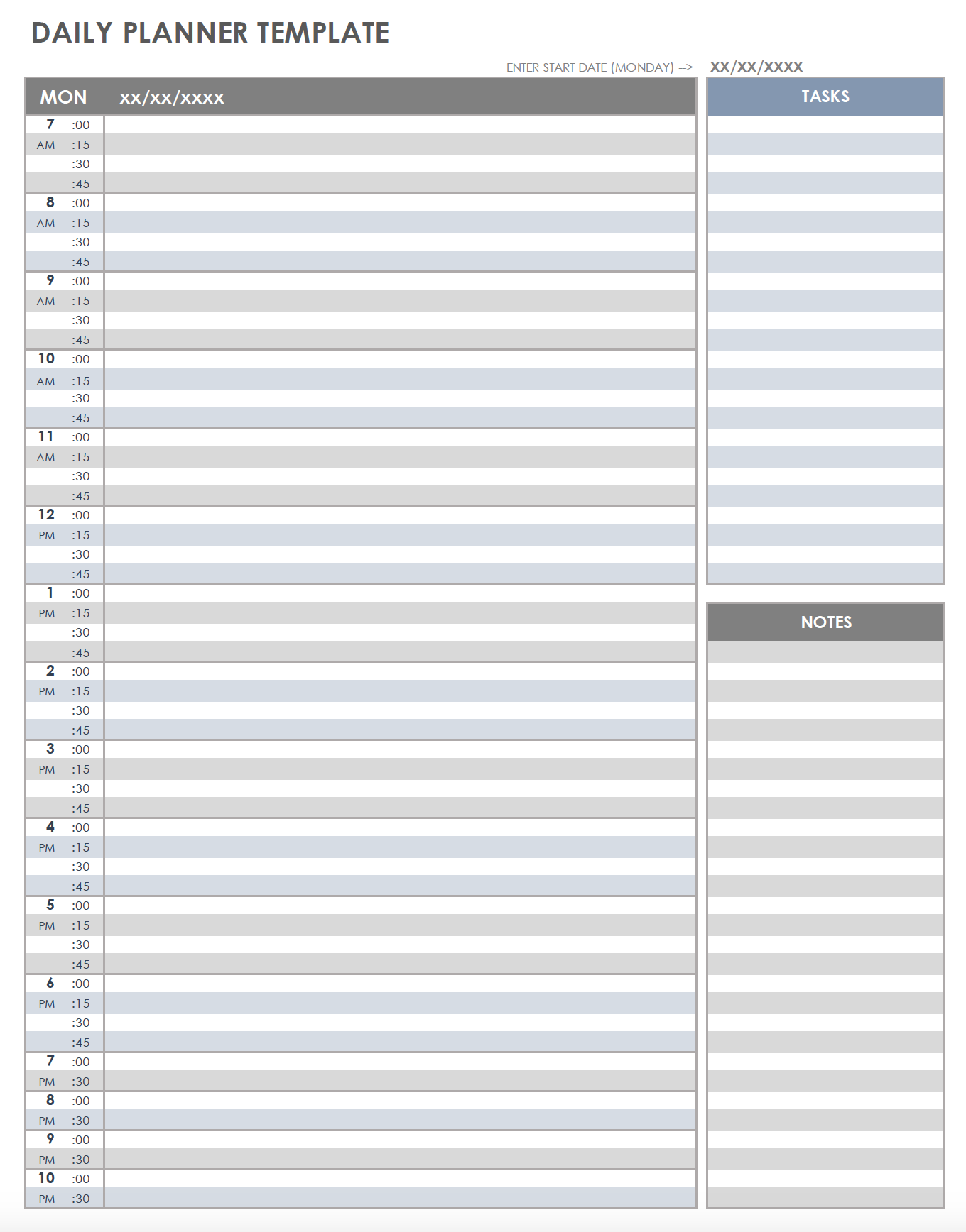 Free Printable Planner For Work
