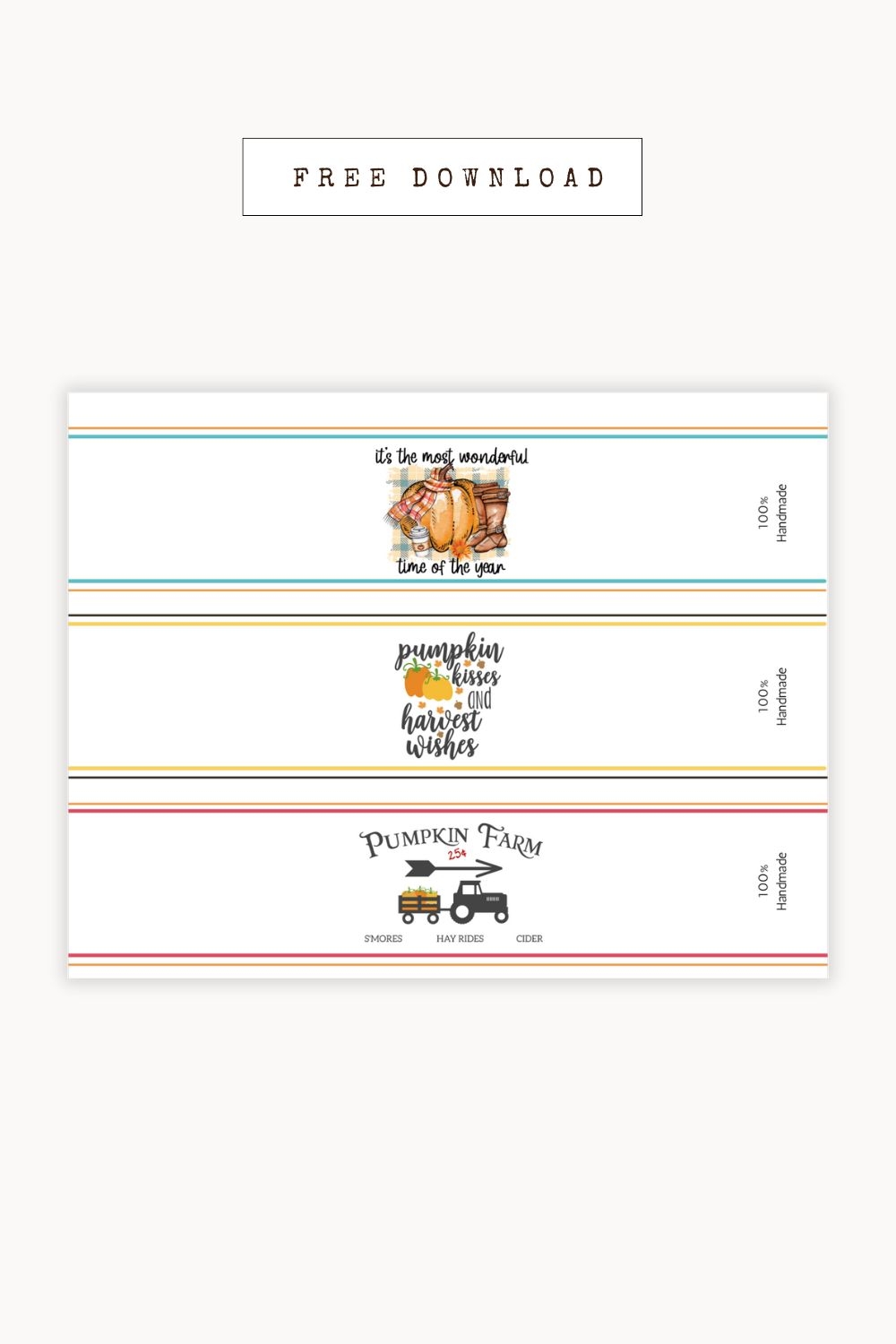 Free Printable Fall Crochet Dishcloth Labels Pretty Darn Adorable