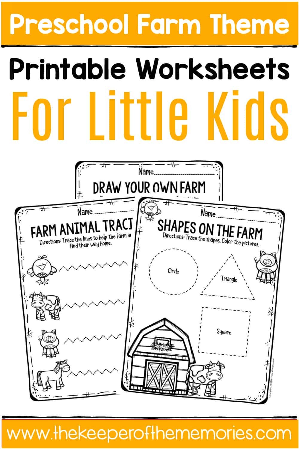 Free Printable Farm Preschool Worksheets The Keeper Of The Memories