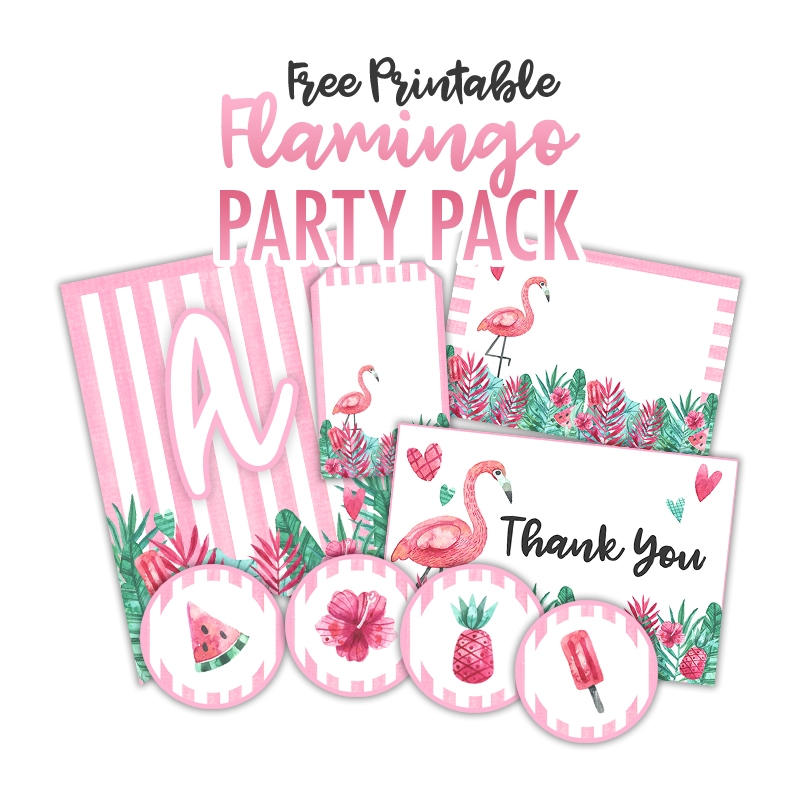 Free Printable Flamingo Party Pack The Cottage Market
