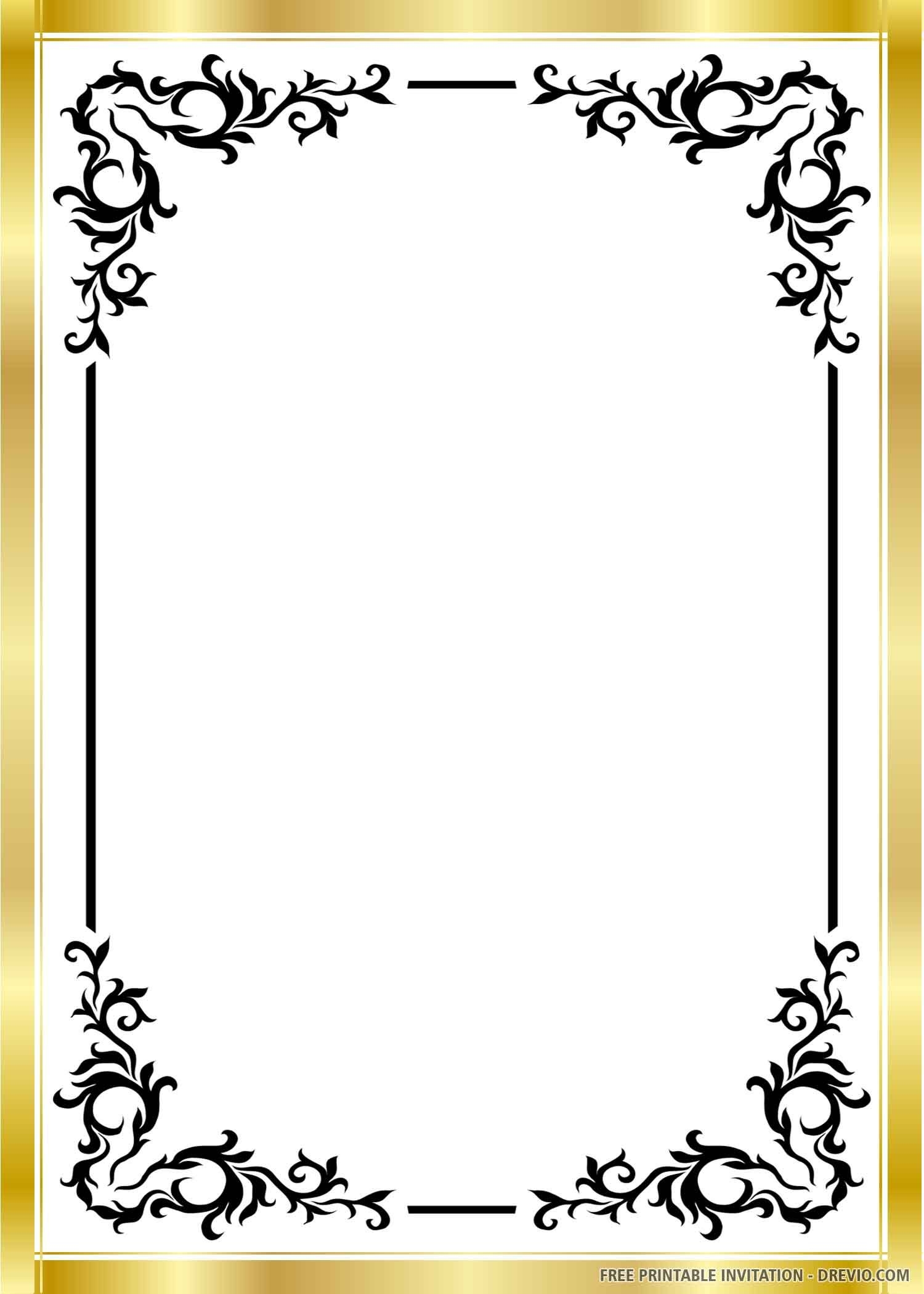 FREE PRINTABLE Gatefold Wedding Invitation Templates