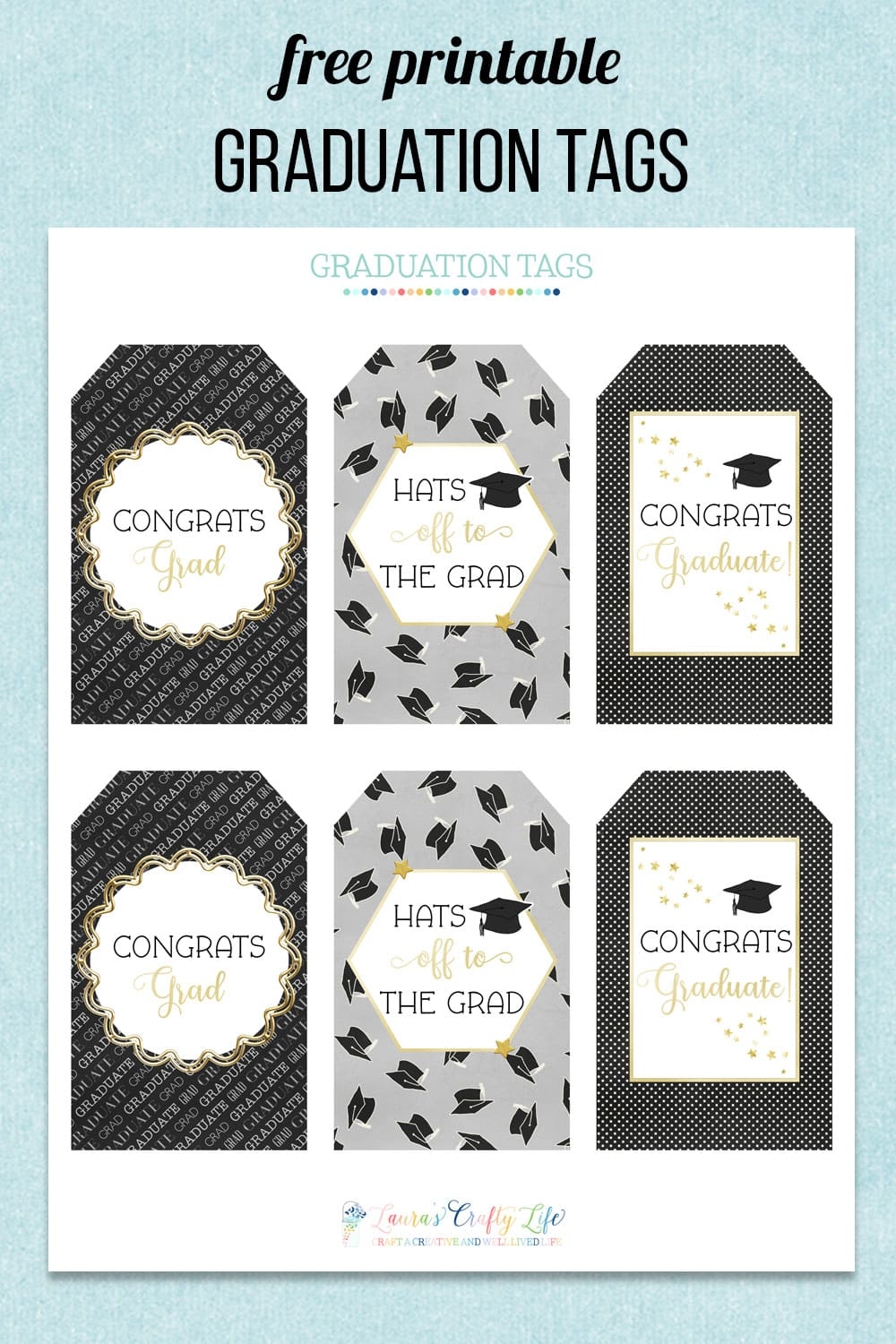Free Printable Graduation Tags