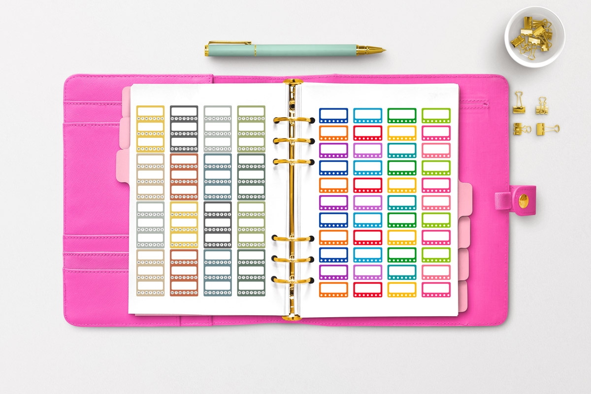 Free Printable Habit Tracker Stickers Digital Stickers Too 