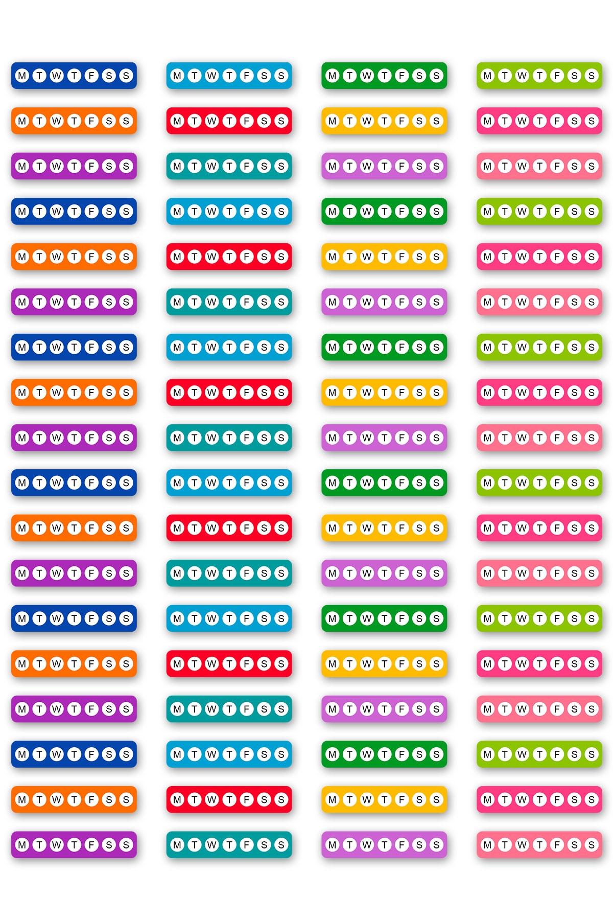 Free Printable Habit Tracker Stickers