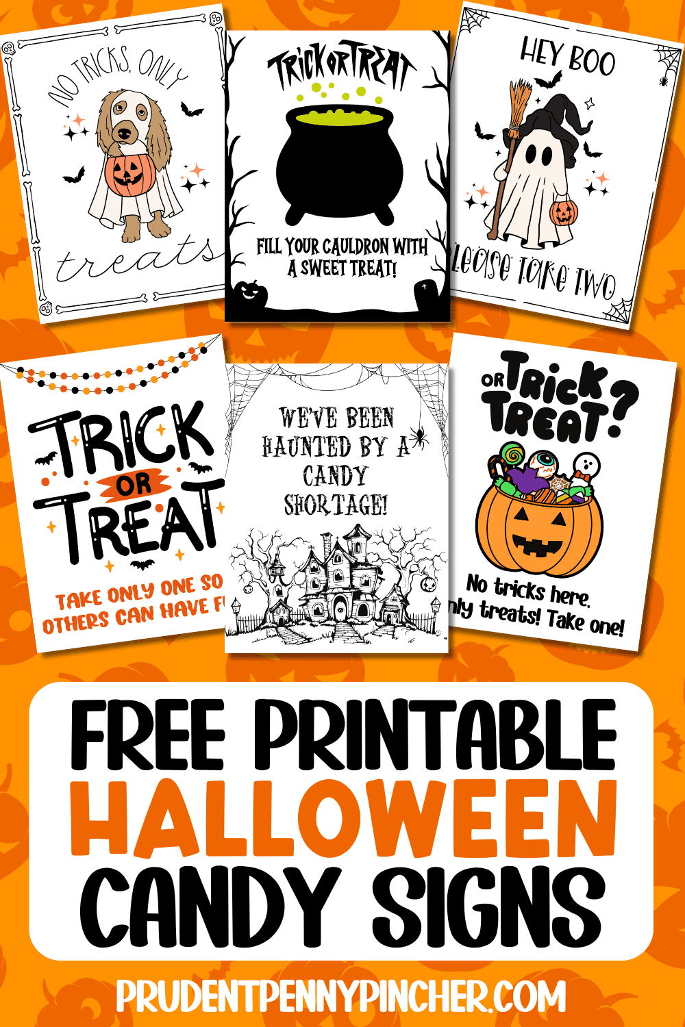 Free Printable Halloween Candy Signs Prudent Penny Pincher