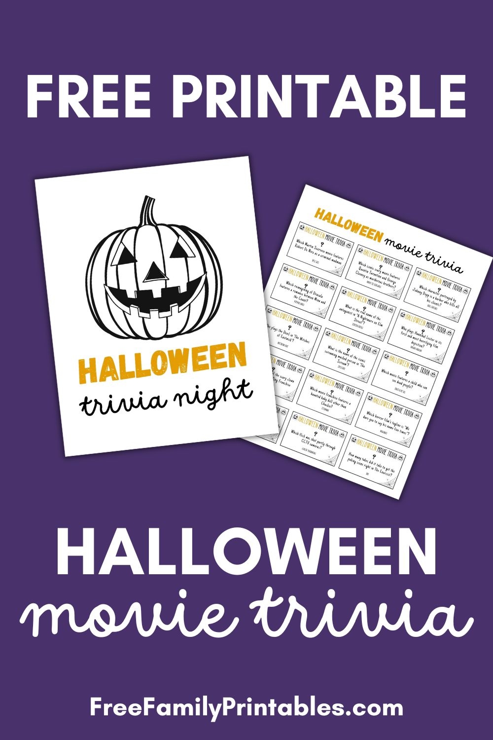 Free Printable Halloween Movie Trivia Questions And Answers Making Frugal FUN