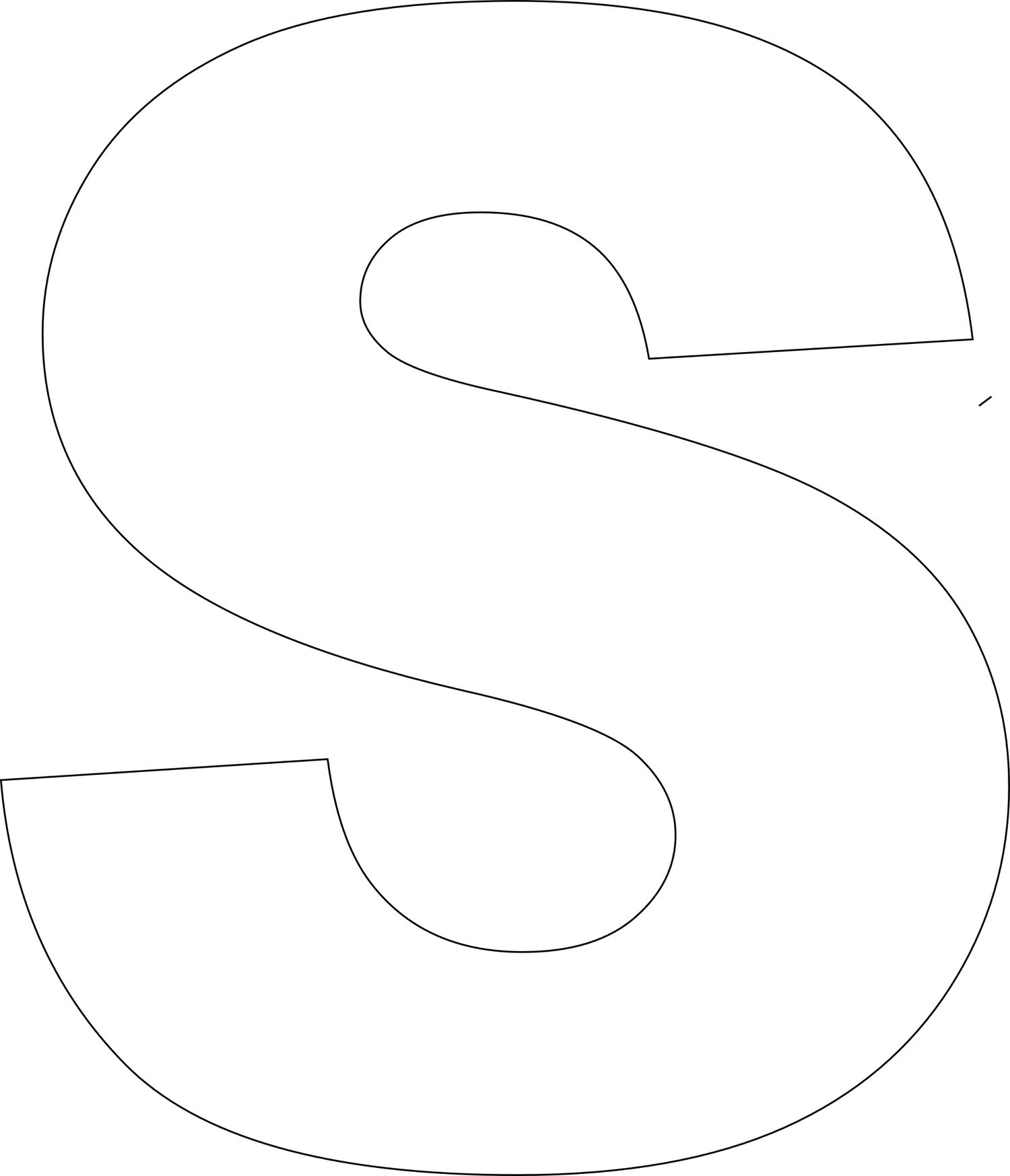 Free Printable Letters Template Uppercase Alphabet