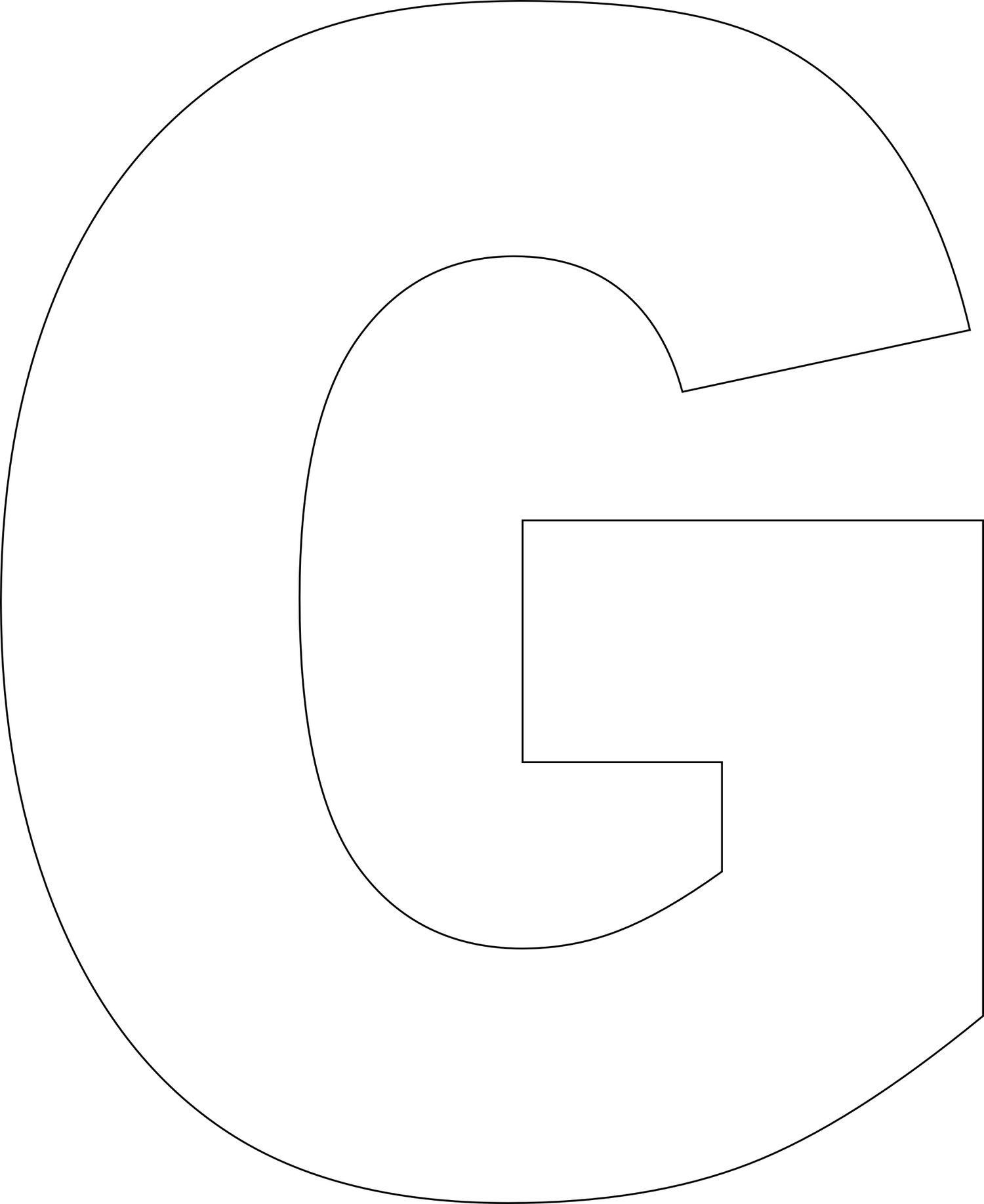 Free Printable Letters Template Uppercase Alphabet