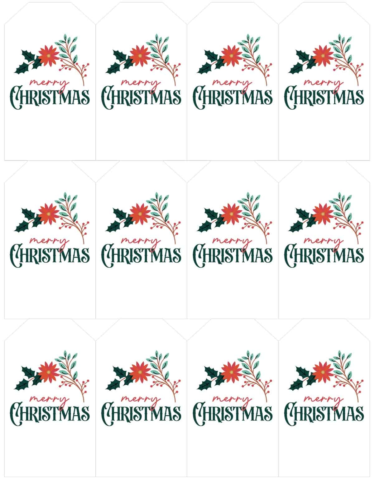 Free Printable Merry Christmas Gift Tags Skip To My Lou