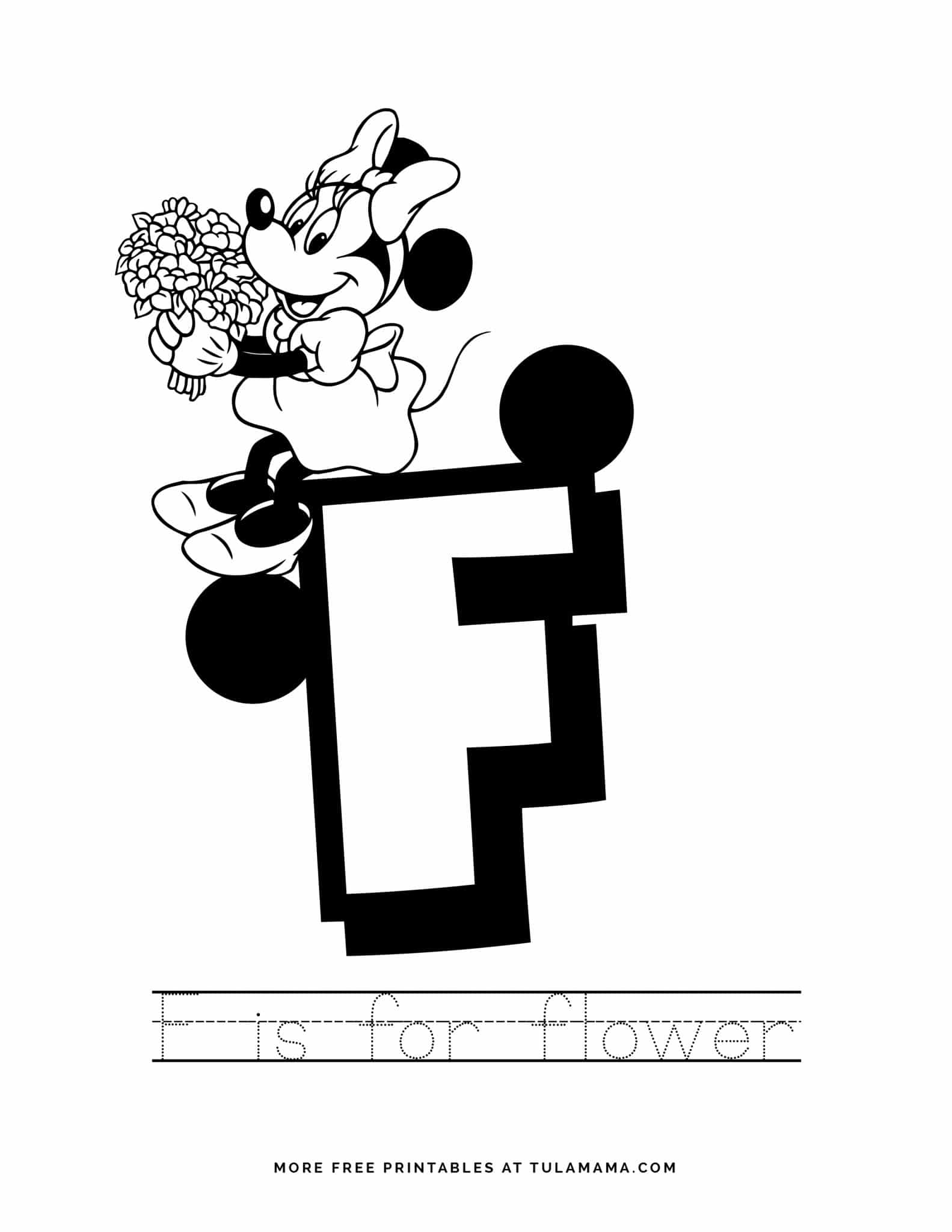 Free Printable Mickey Mouse ABC Letter Tracing For Preschoolers Tulamama