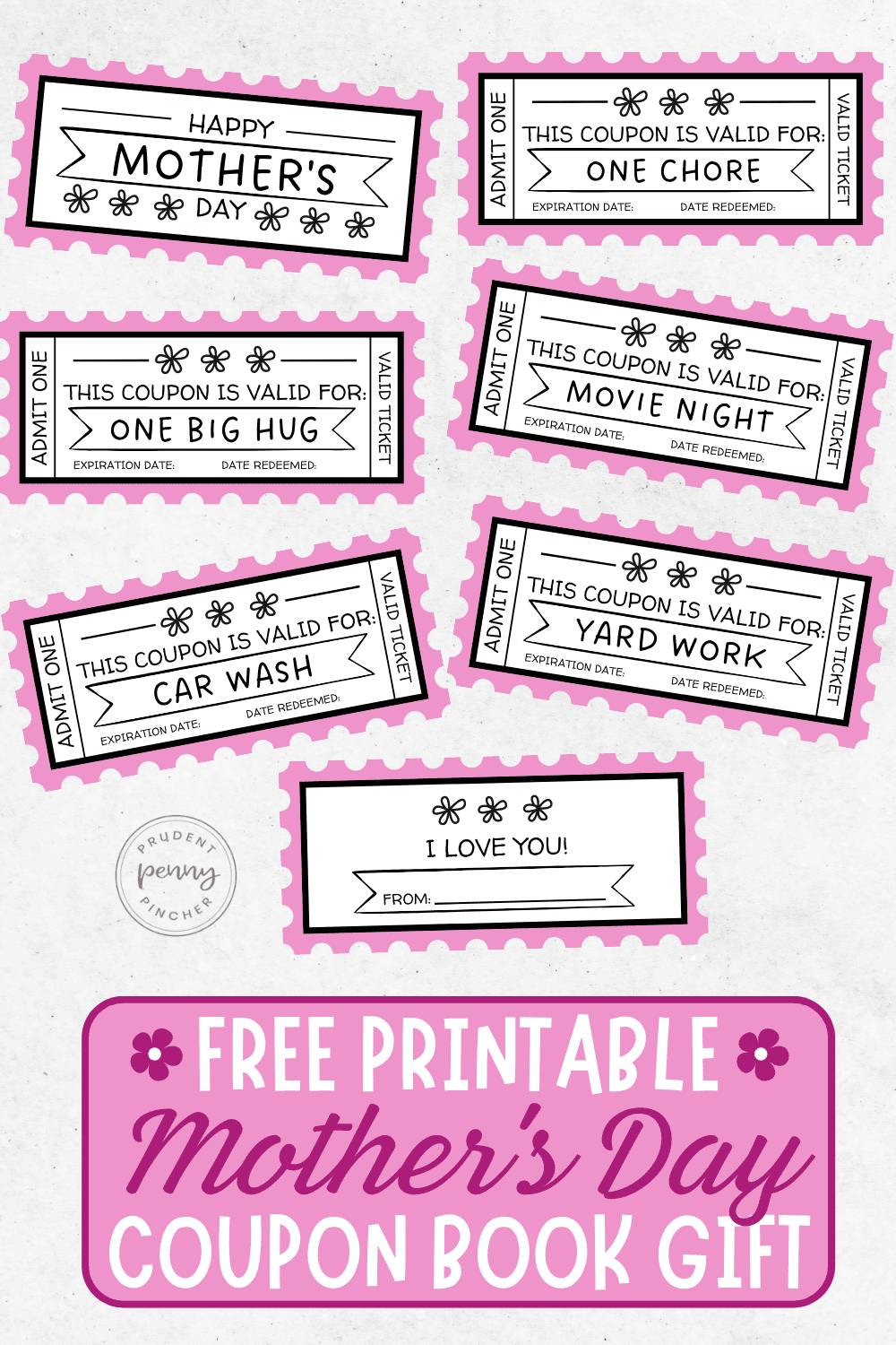 Free Printable Mother s Day Coupon Book Prudent Penny Pincher