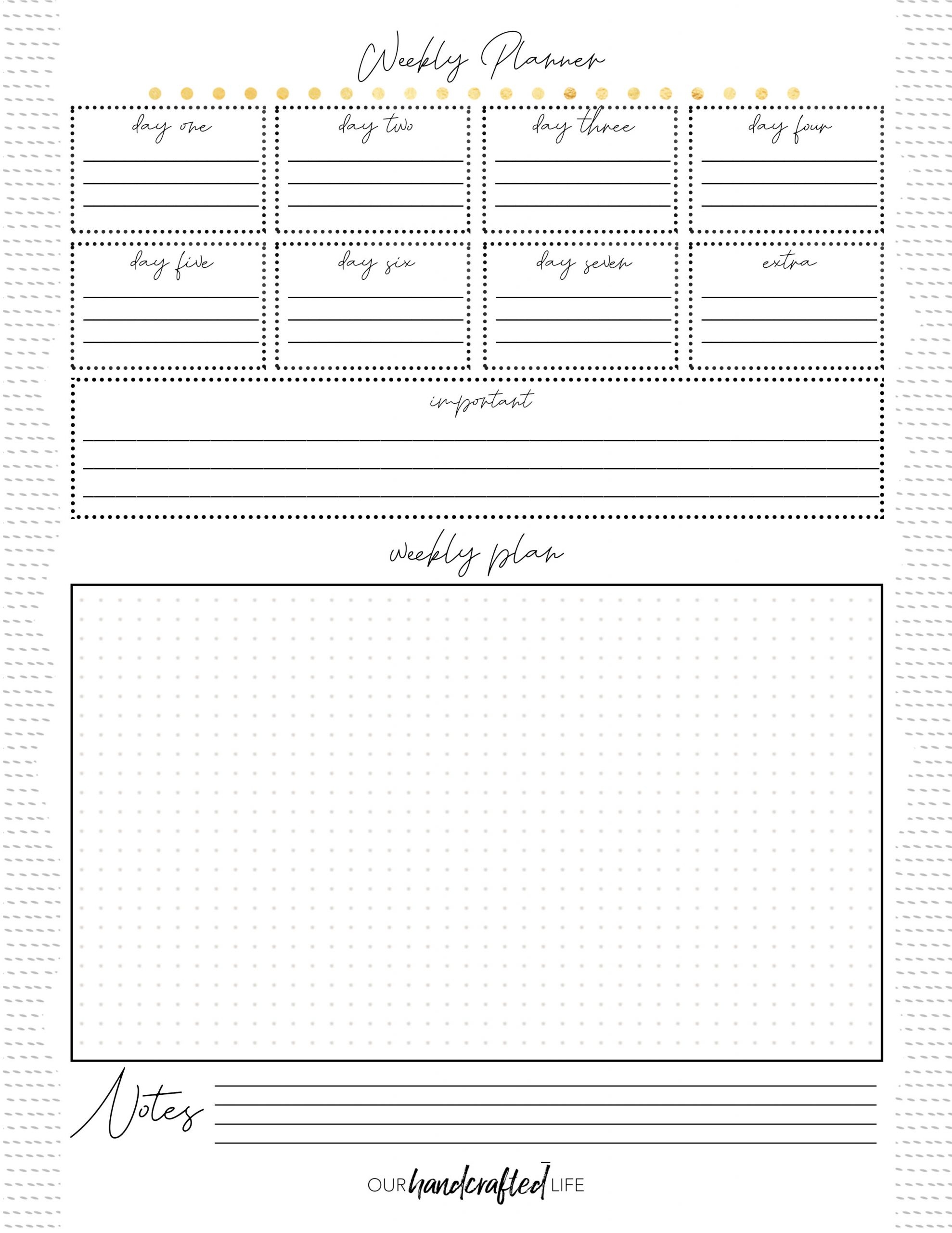 Free Printable Life Planner