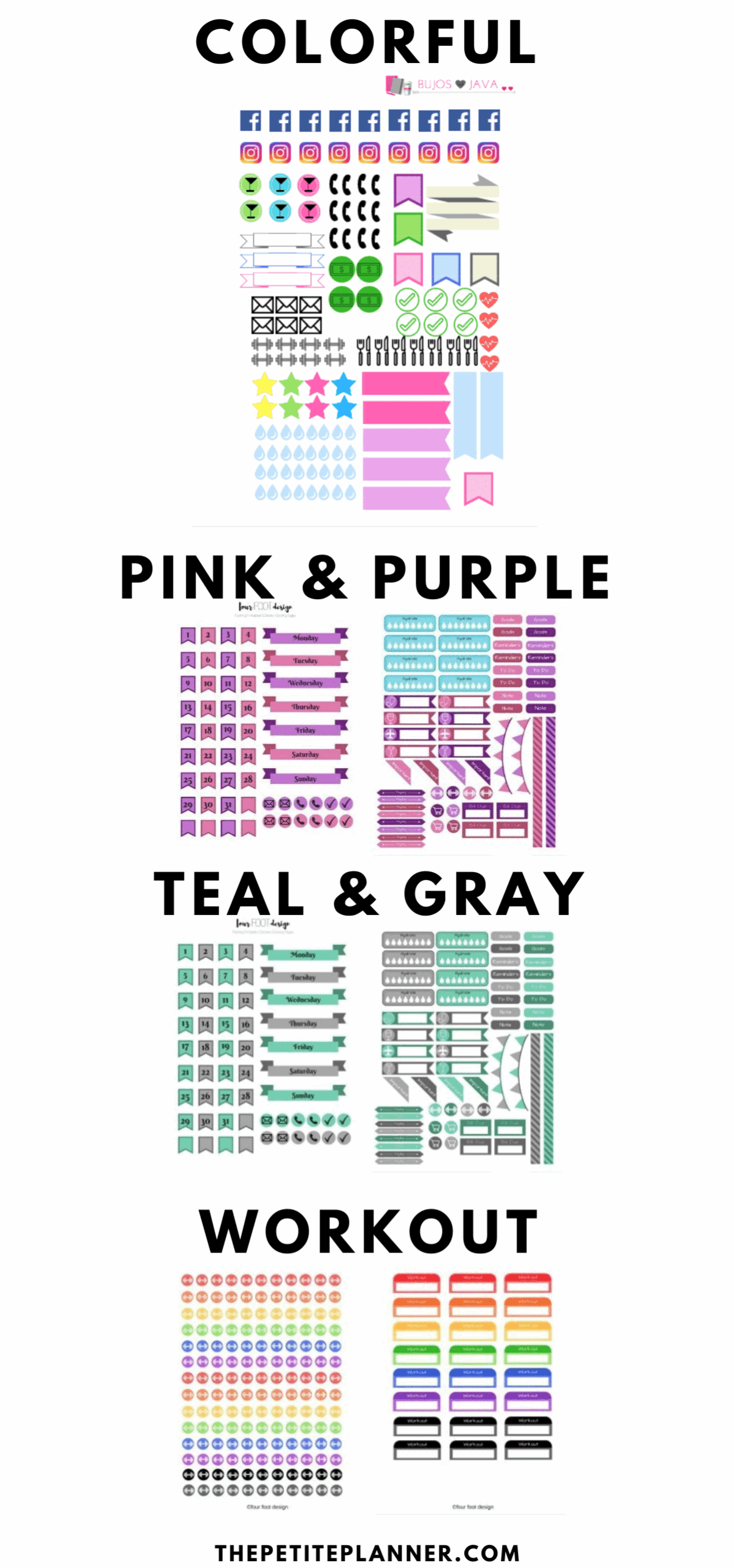 Free Printable Planner Stickers Work