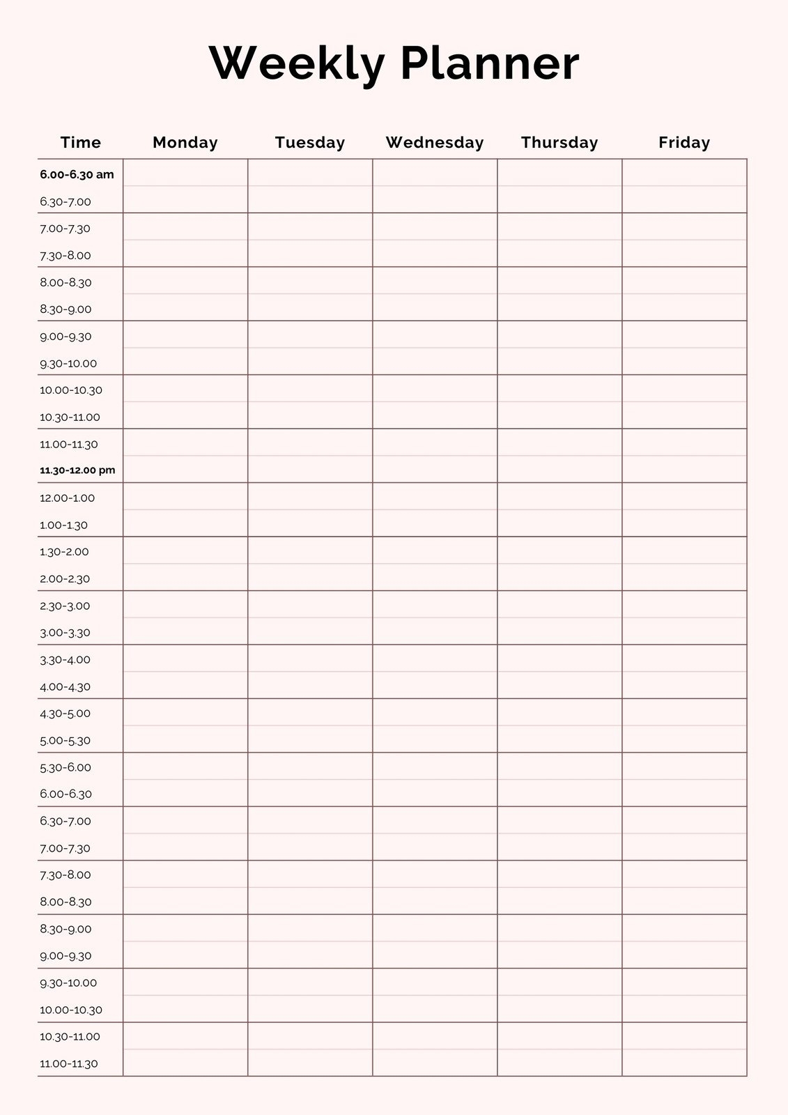 Free Printable Planner Templates To Customize Canva