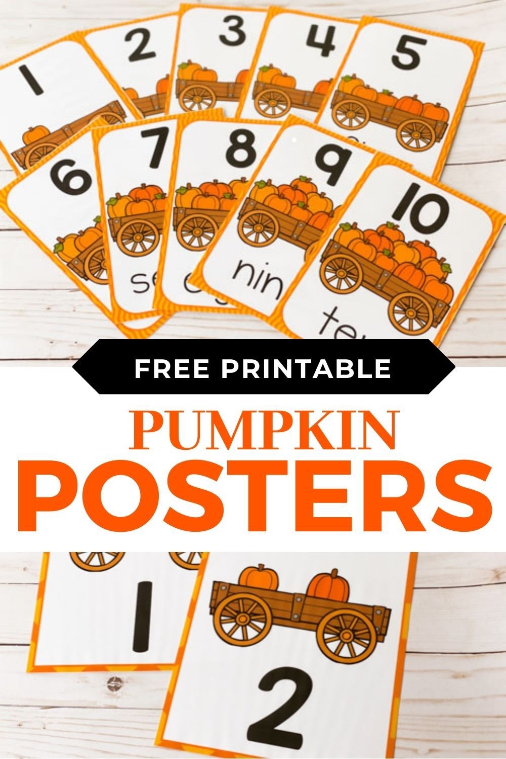 Pumpkin Numbers 1 10 Free Printable