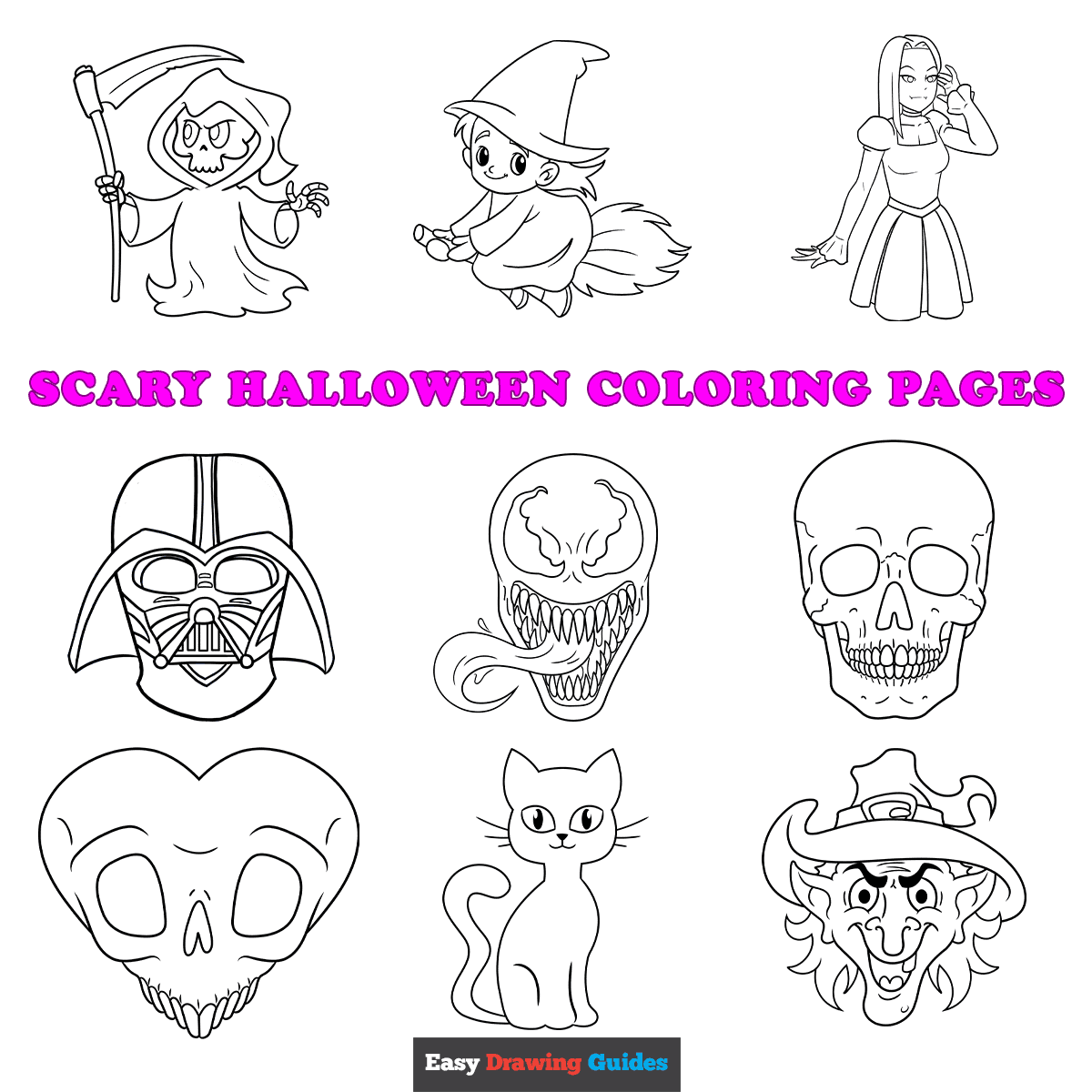Free Printable Scary Halloween Coloring Pages For Kids