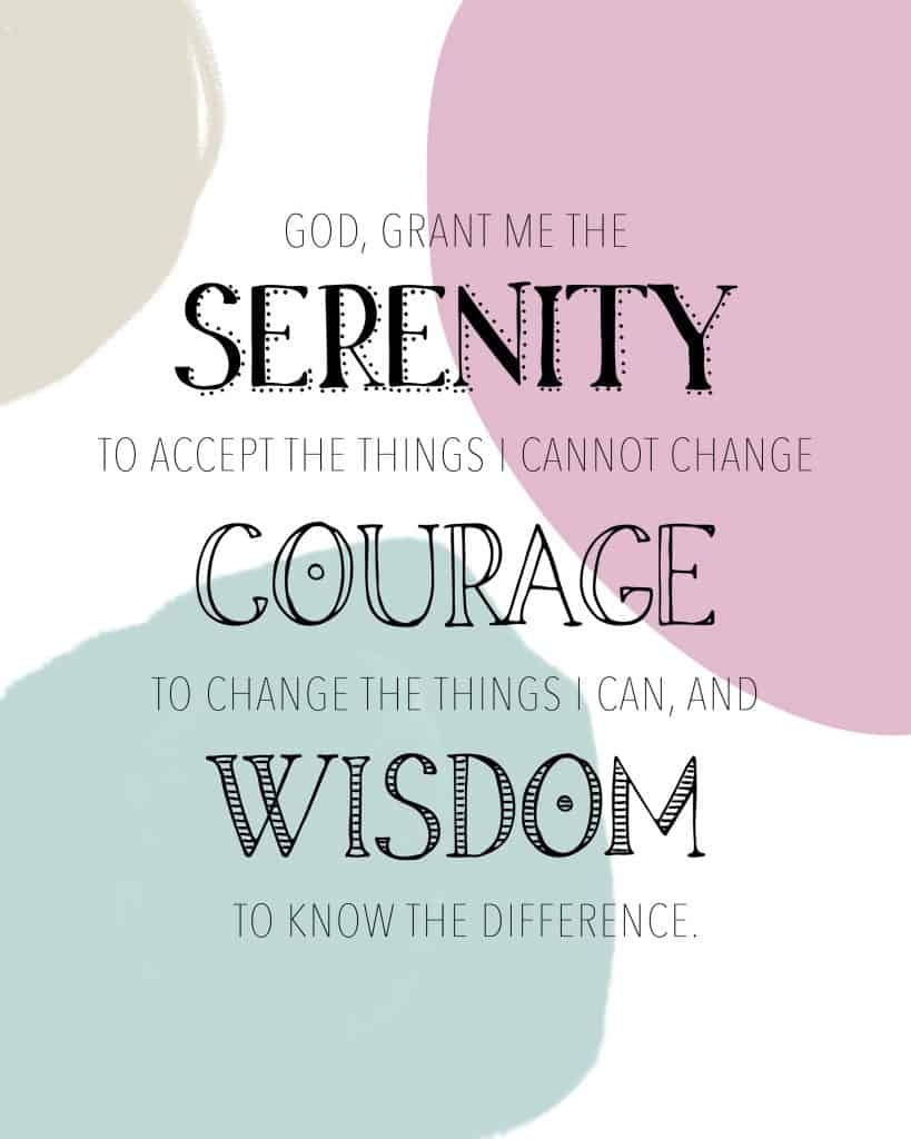 FREE Printable Serenity Prayer Wall Art My Printable Faith