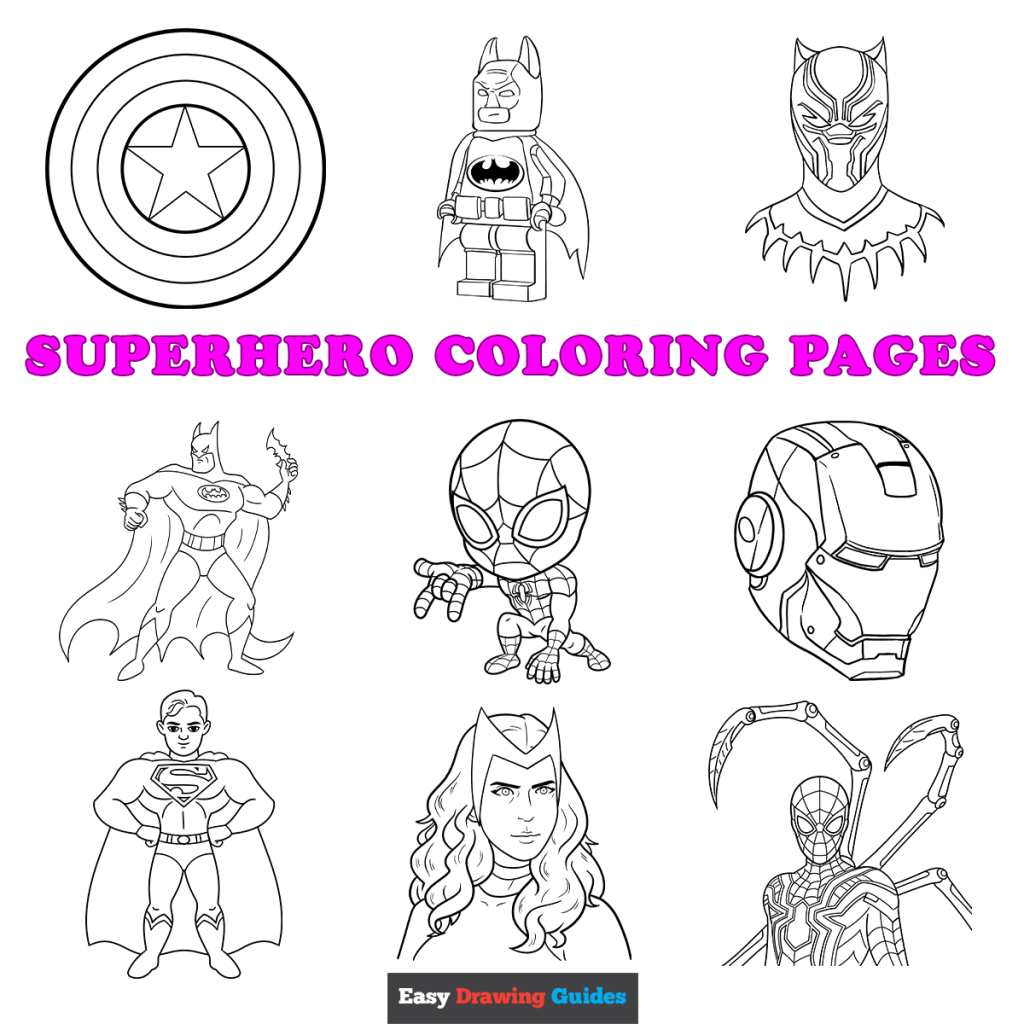 Free Printable Superhero Coloring Pages For Kids