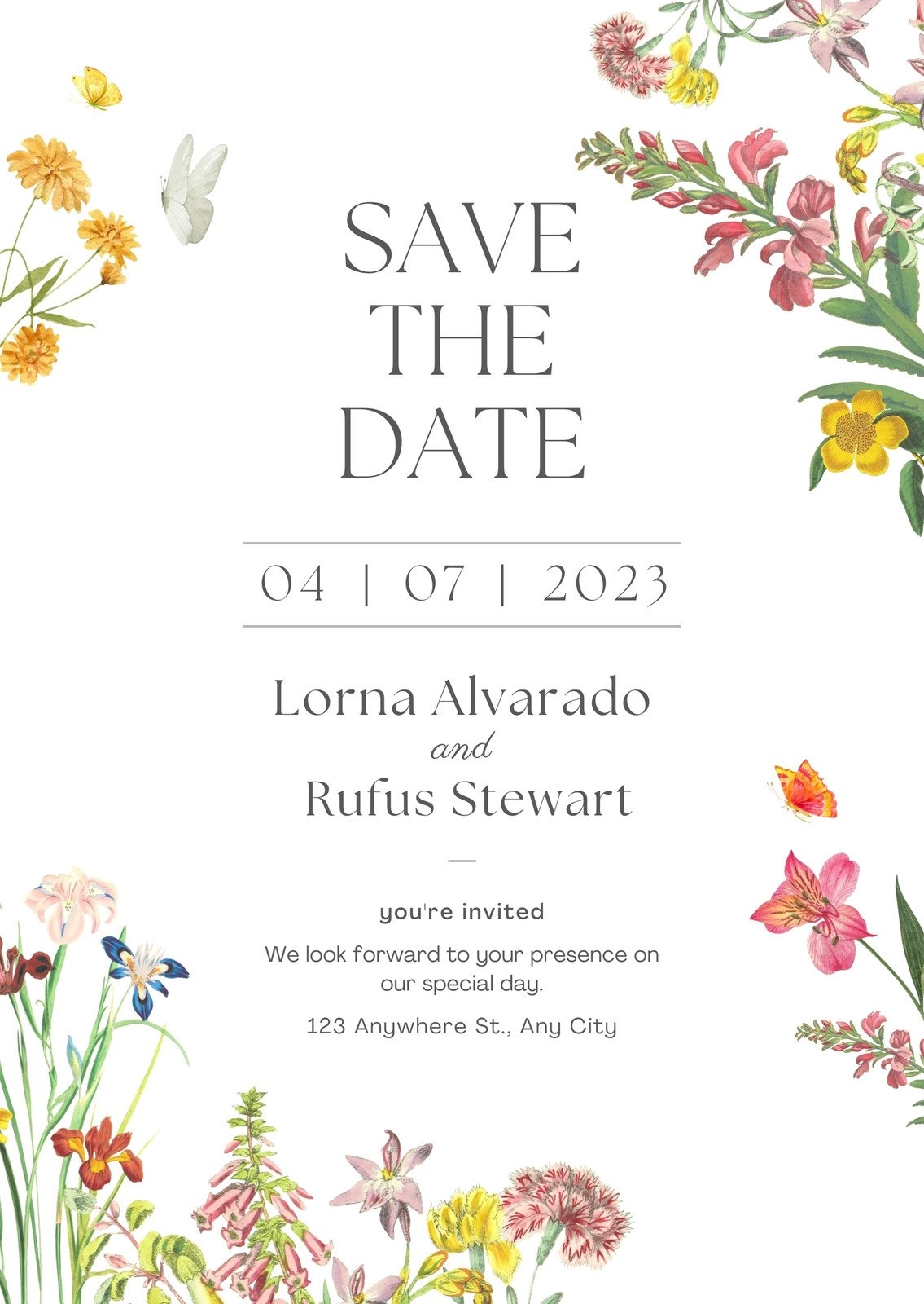 Free Save The Date Card Templates To Edit And Print Canva