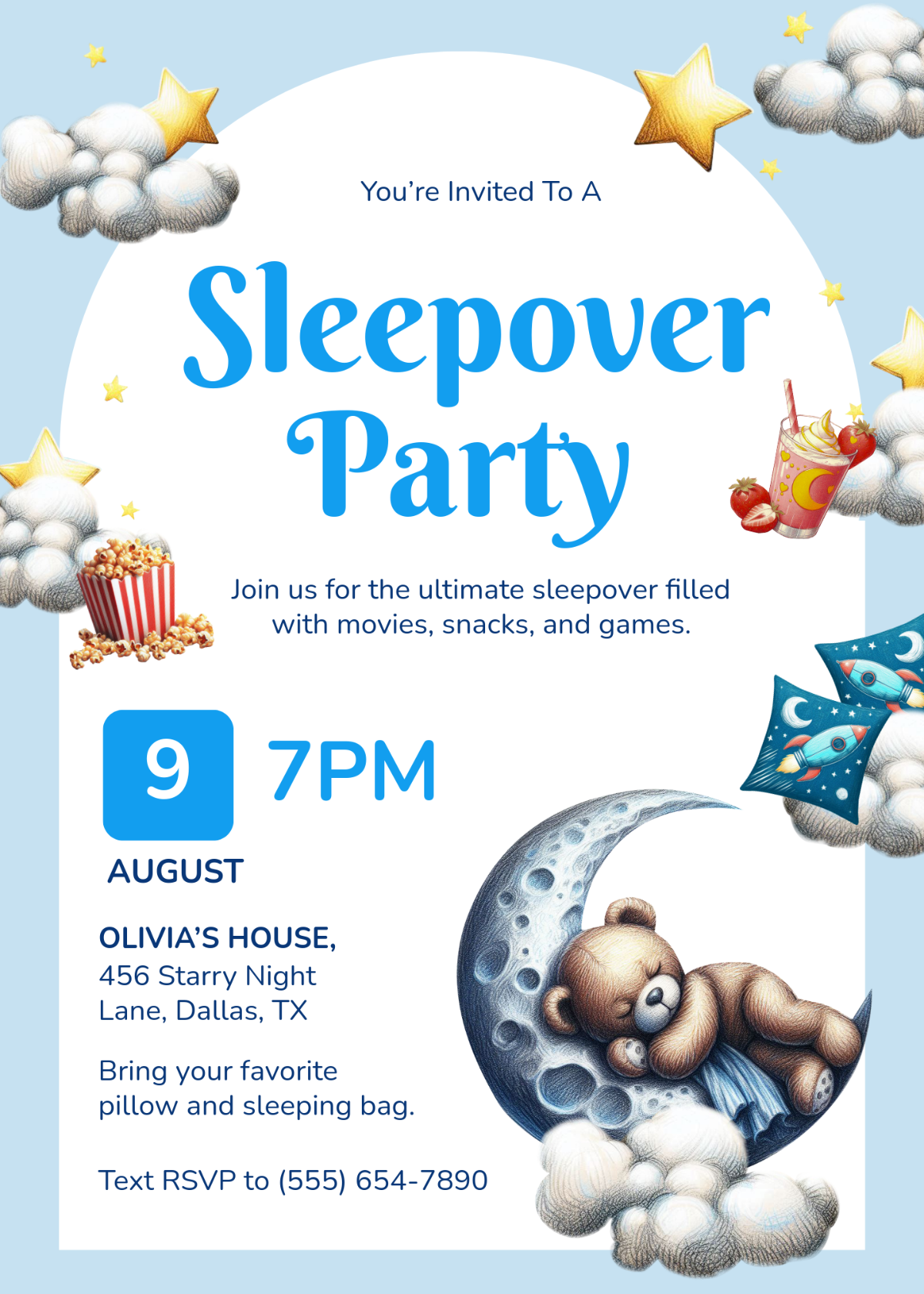 FREE Sleepover Invitation Templates Examples Edit Online Download Template