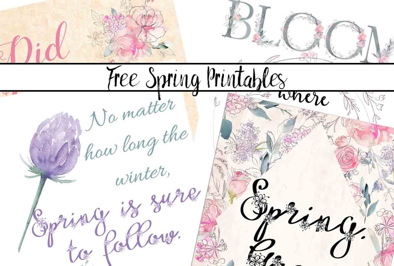 Free Spring Printables Brighten Up Your Home