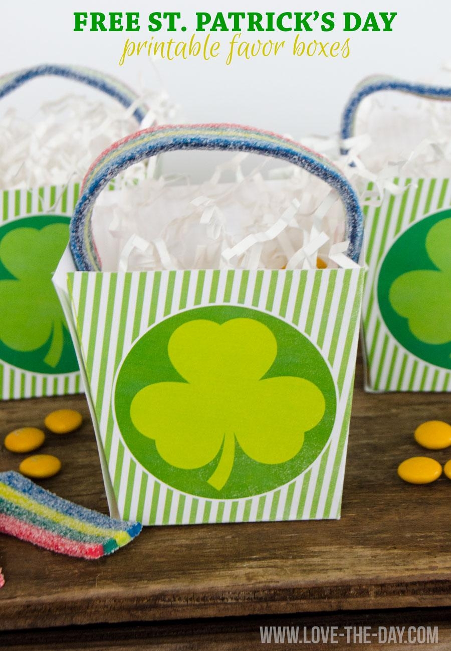 FREE St Patrick s Day PRINTABLES Favor Boxes By Love The Day