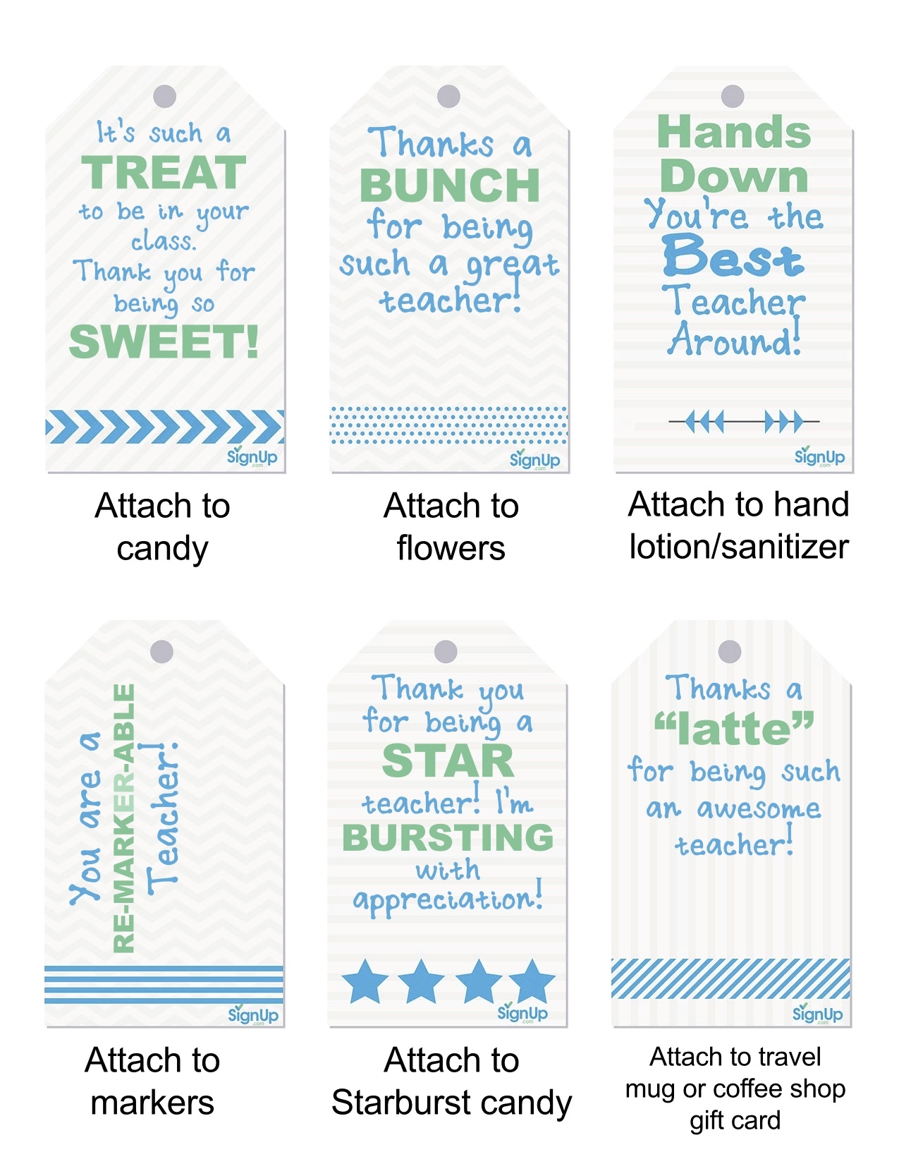 Free Teacher Appreciation Printables
