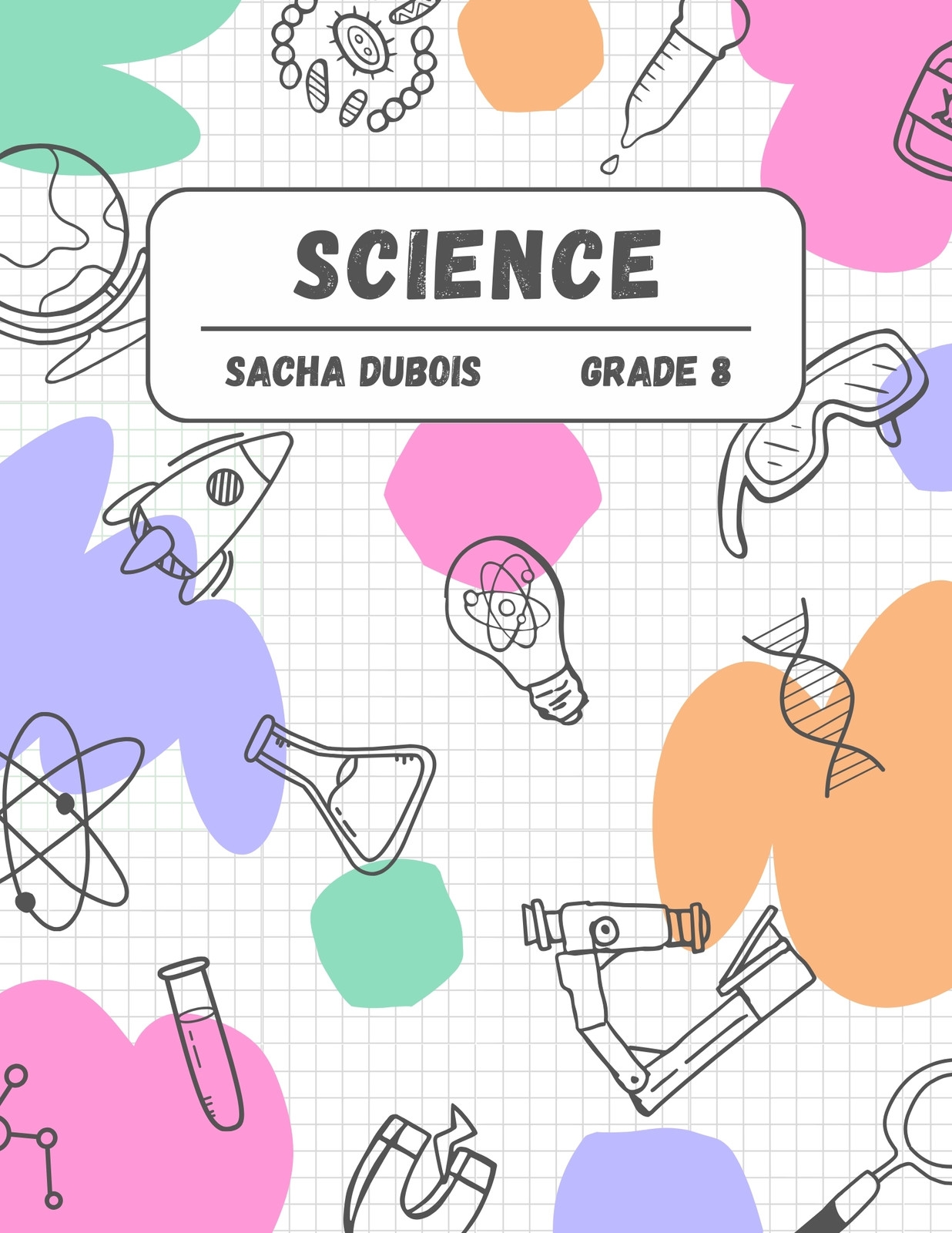 Free To Edit And Print Science Notebook Templates Canva