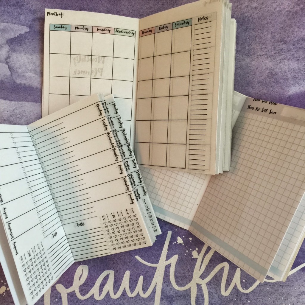 Free Traveler s Notebook Inserts Printables Monthly Weekly Daily Planners Wendaful Planning
