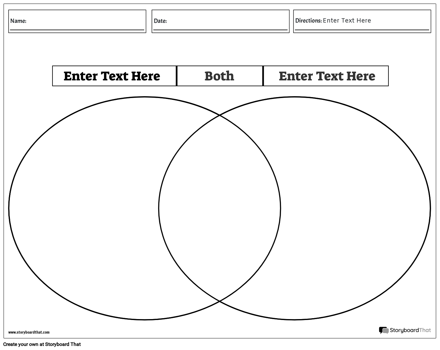Free Venn Diagram Maker Printable Customizable Examples