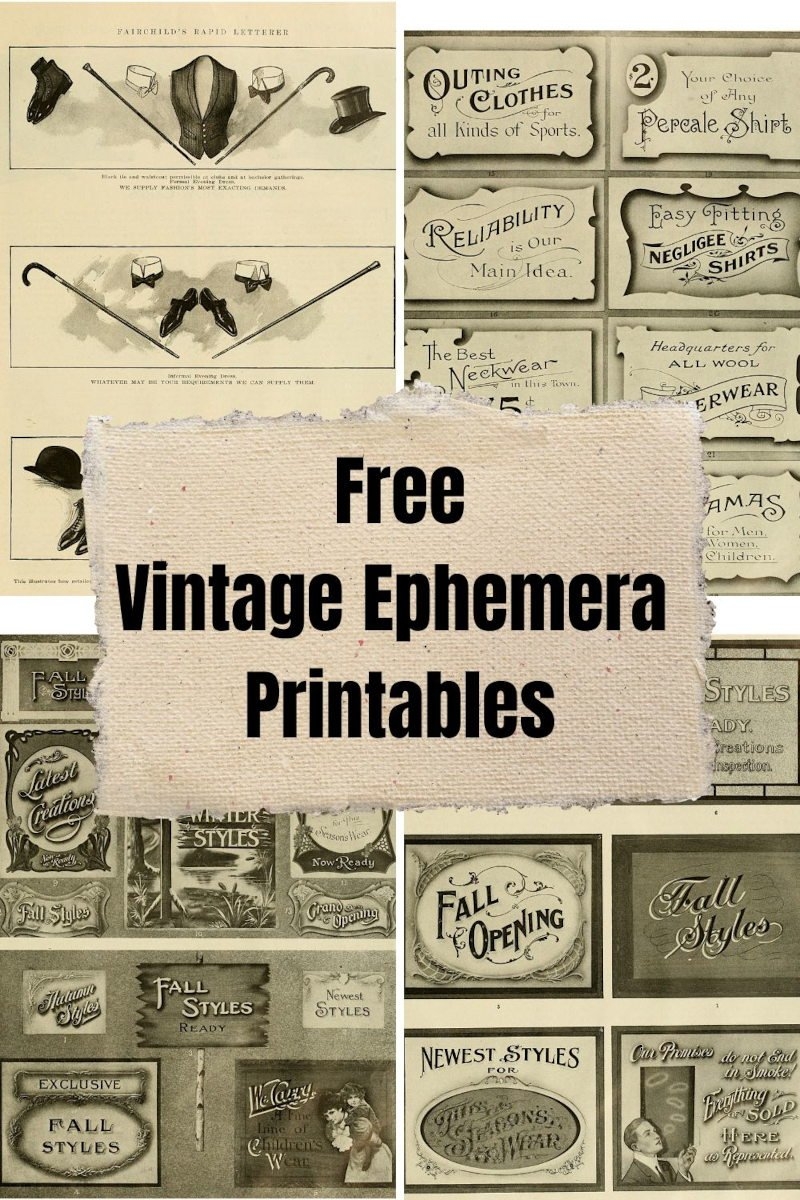 Free Vintage Store Advertising Ephemera The Art Scavenger