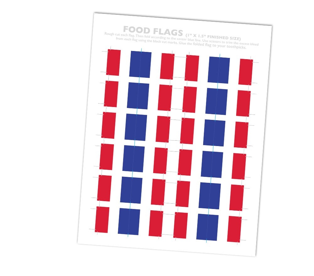 French Flag Toothpick Party Decoration Bastille Day Party Food Flag World Cup Cupcake Topper Etsy