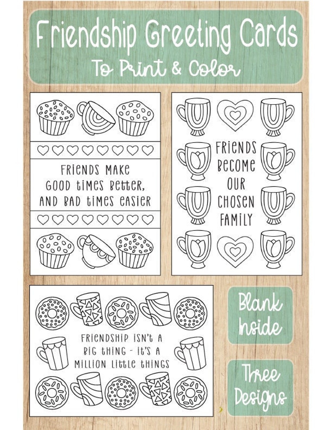 Free Printable Friendship Greeting Cards