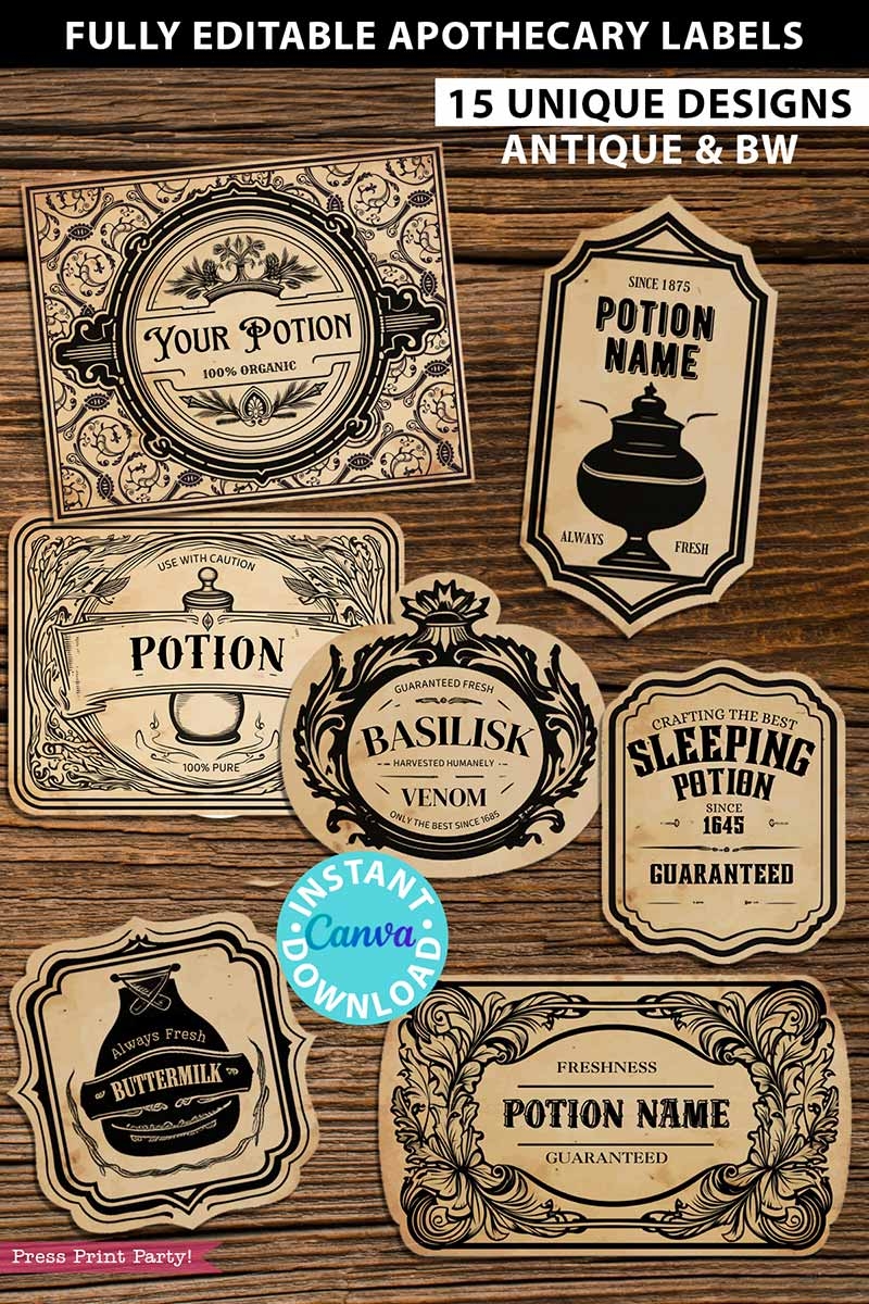 Free Printable Vintage Label Templates